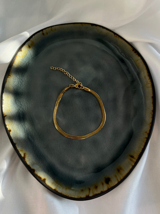 ‘VISSENGRAAT’ armband - goud/zilver