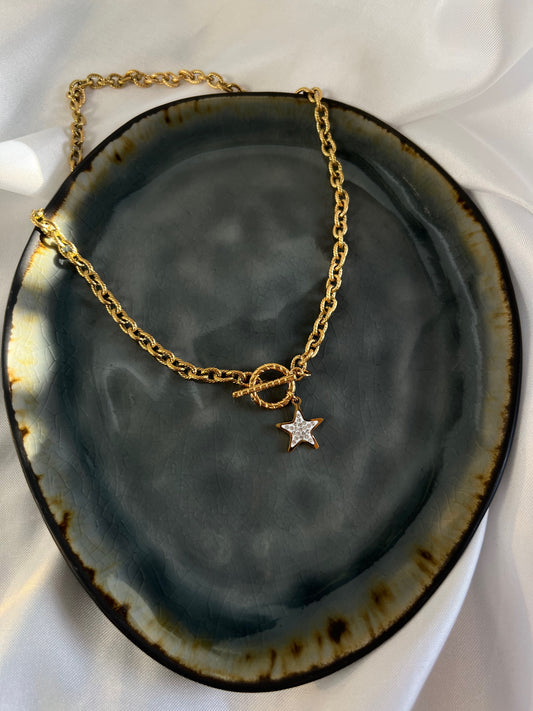 ‘ZARA’ ketting - goud/zilver