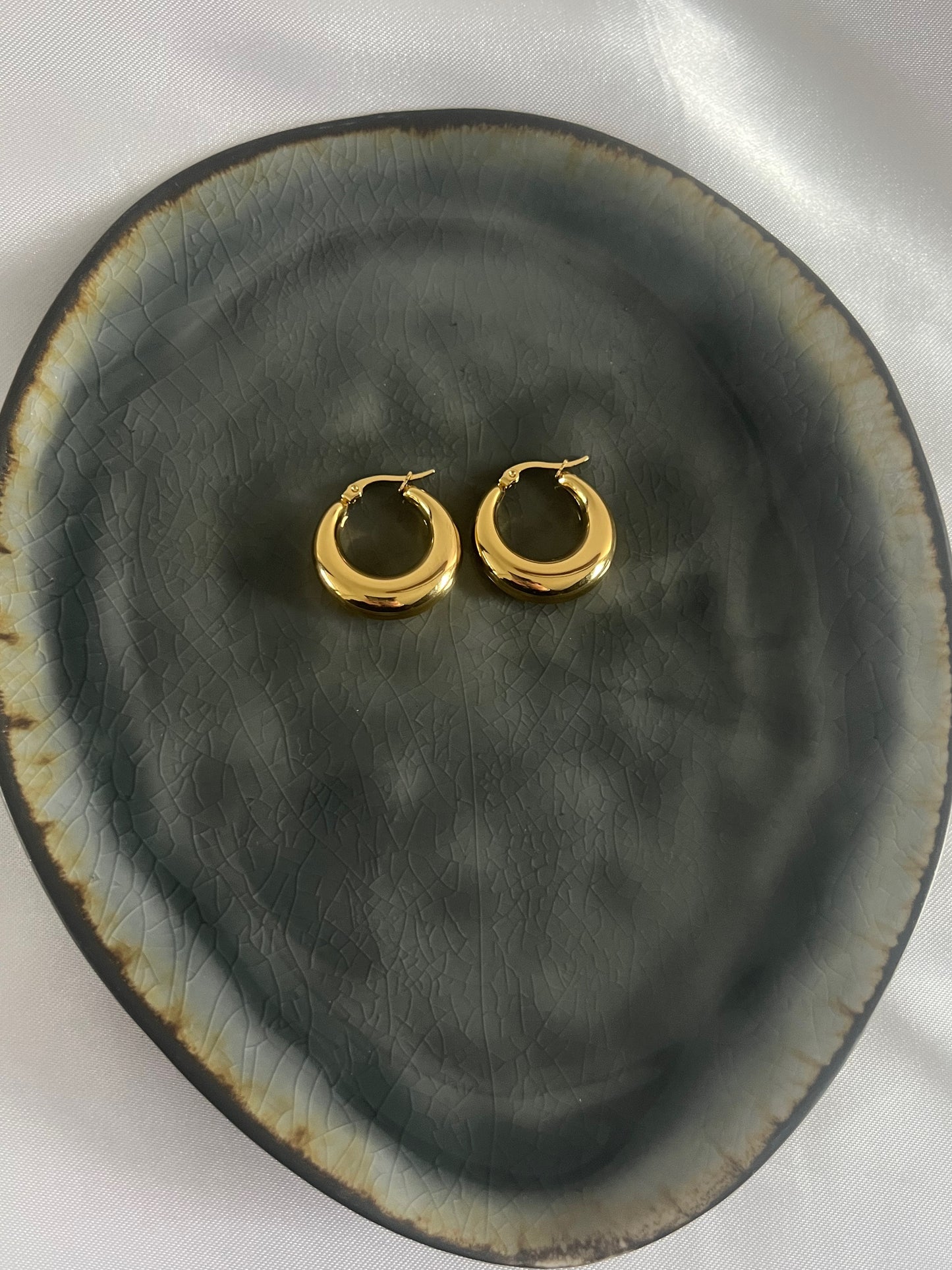 ‘CLAIRE’ oorbellen - goud/zilver