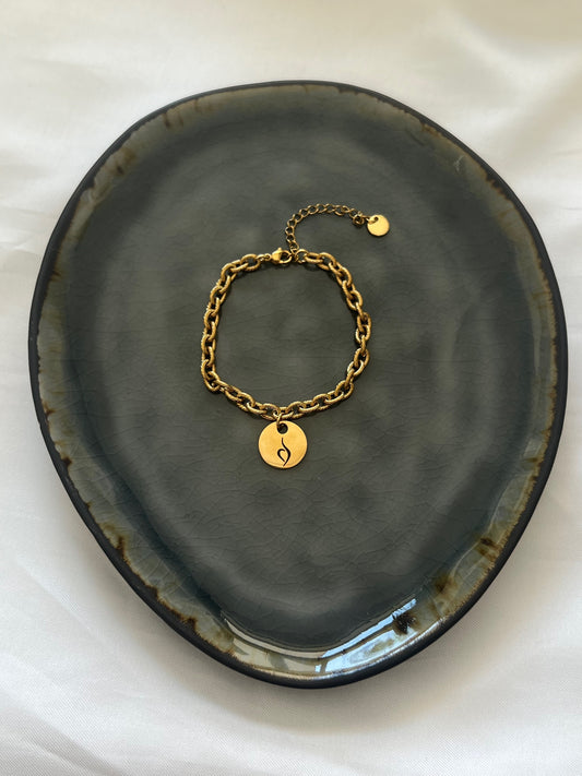 ‘NEDA LOGO’ armband - goud/zilver