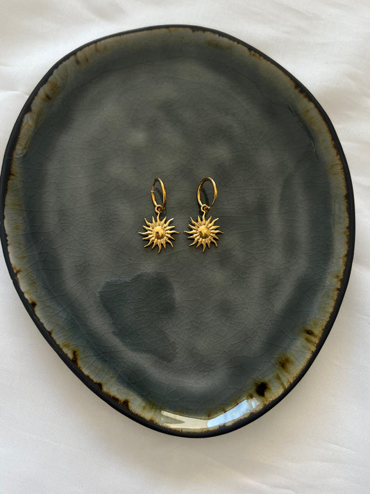 ‘SUNSHINE’ oorbellen - goud/zilver