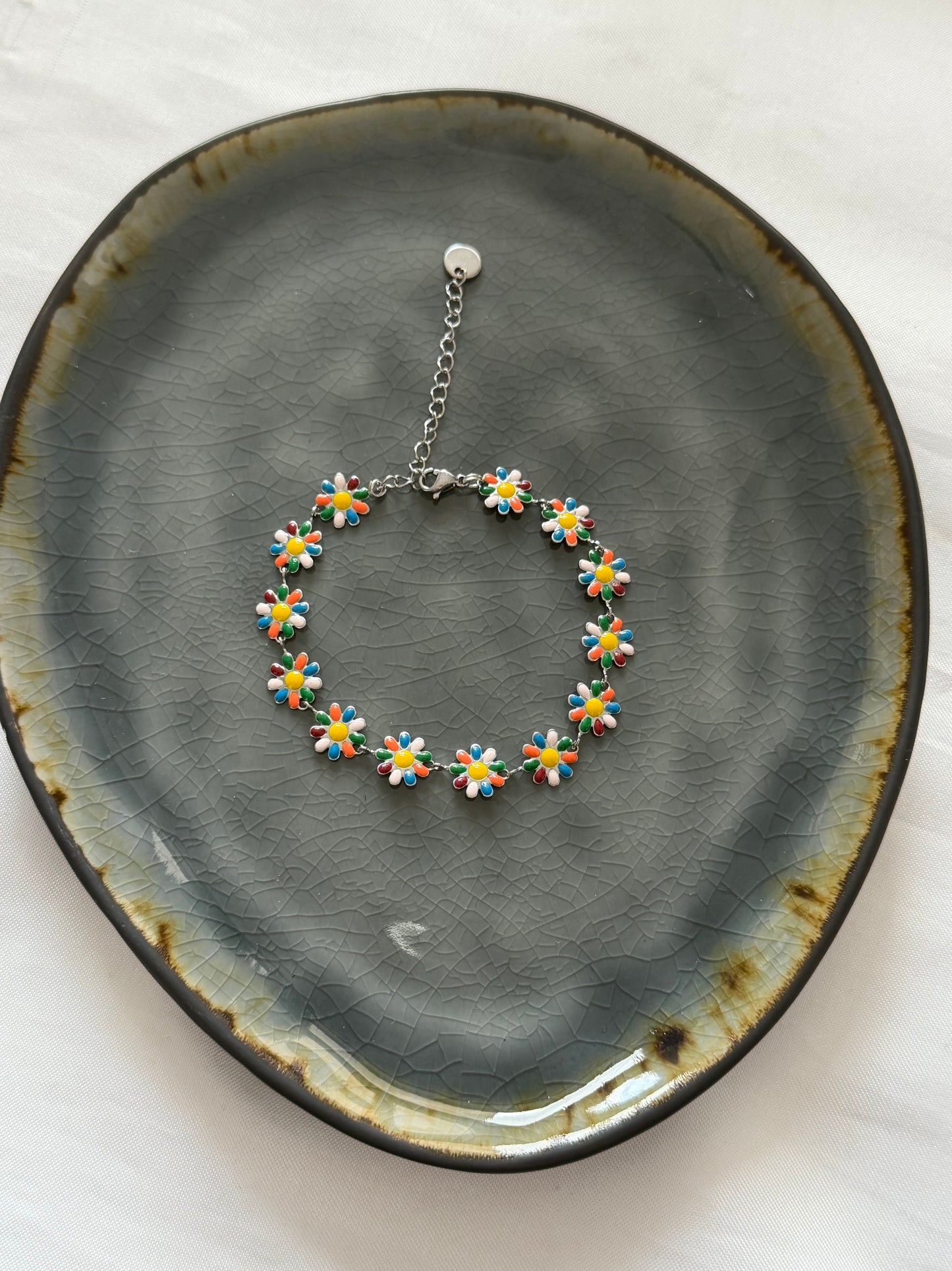 ‘HAPPY FLOWER’ armband - goud/zilver