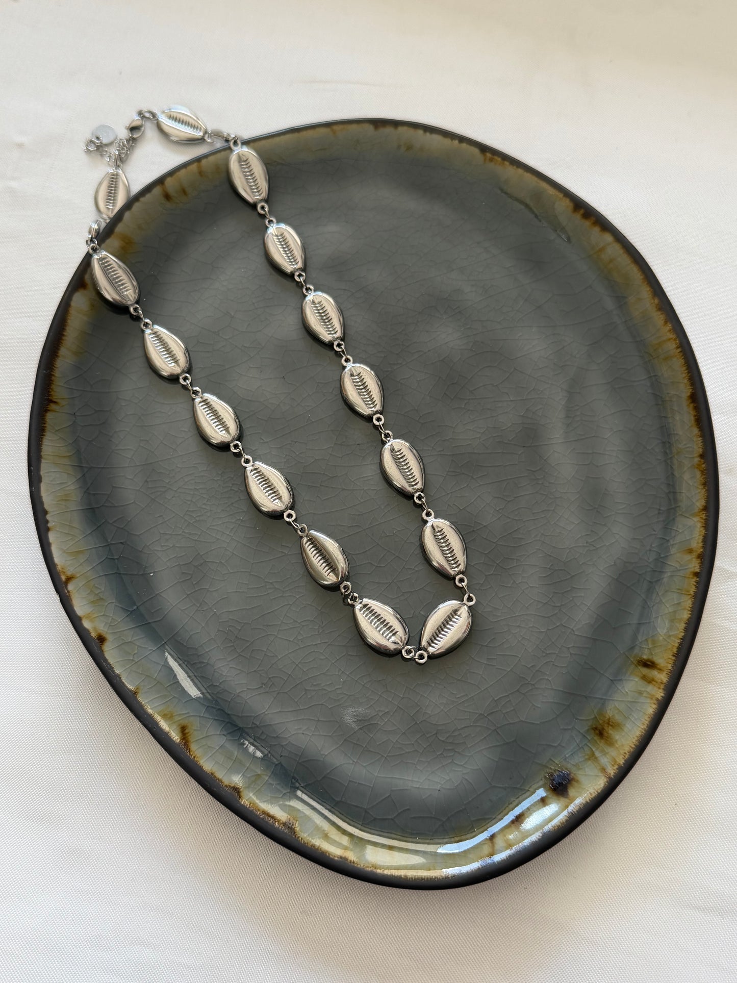 ‘SHELL’ ketting - zilver