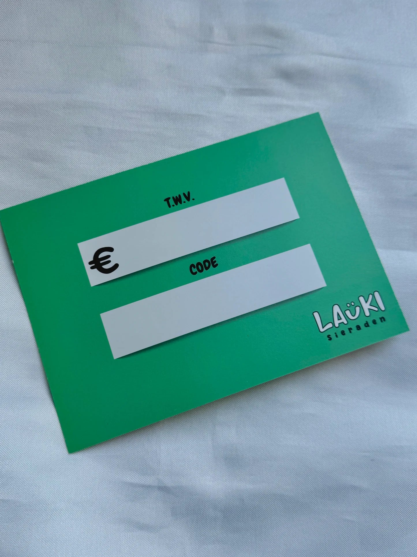 Digitale cadeaubon - Laukisieraden