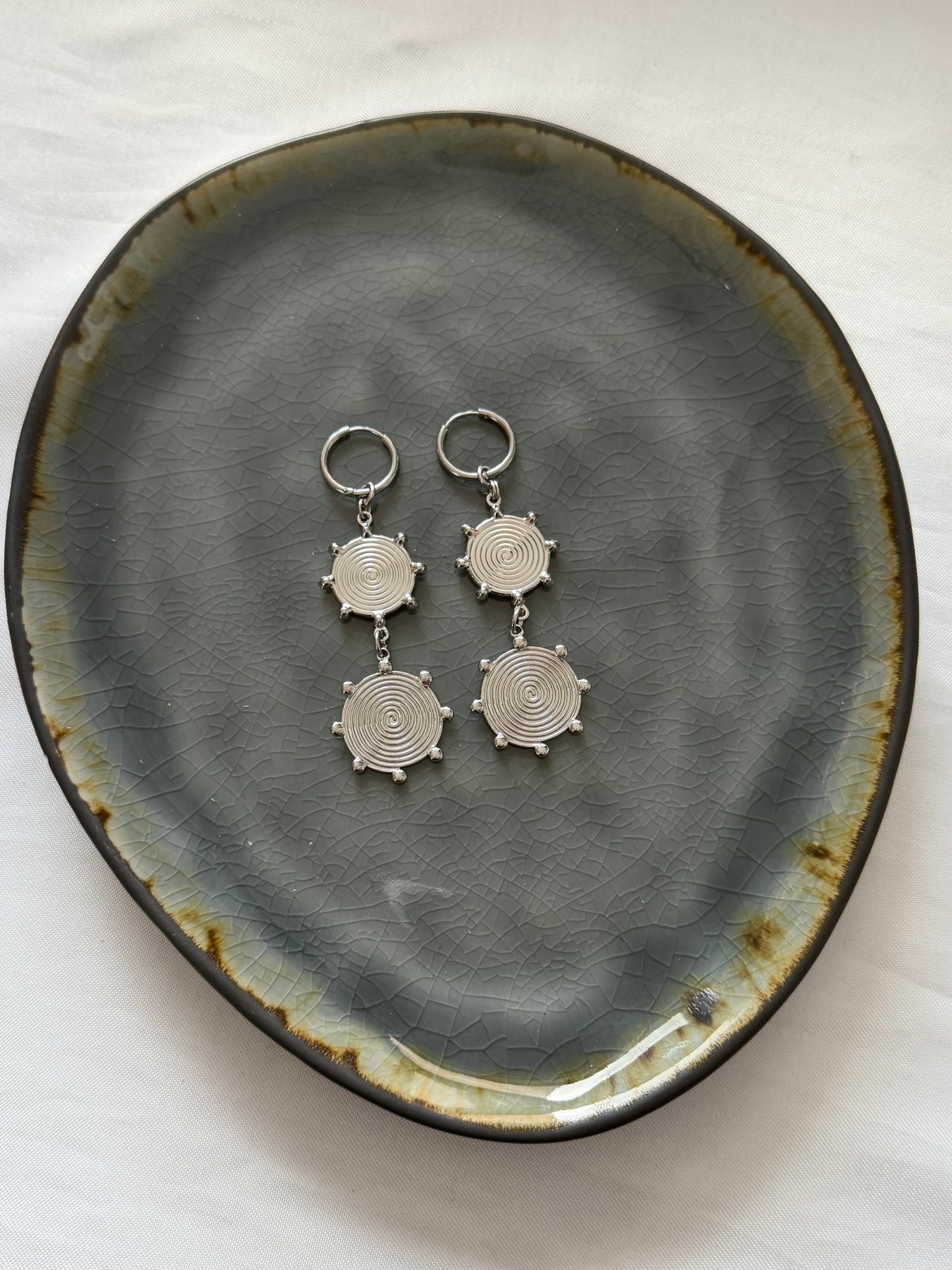 ‘EUPHORIA’ oorbellen - goud/zilver