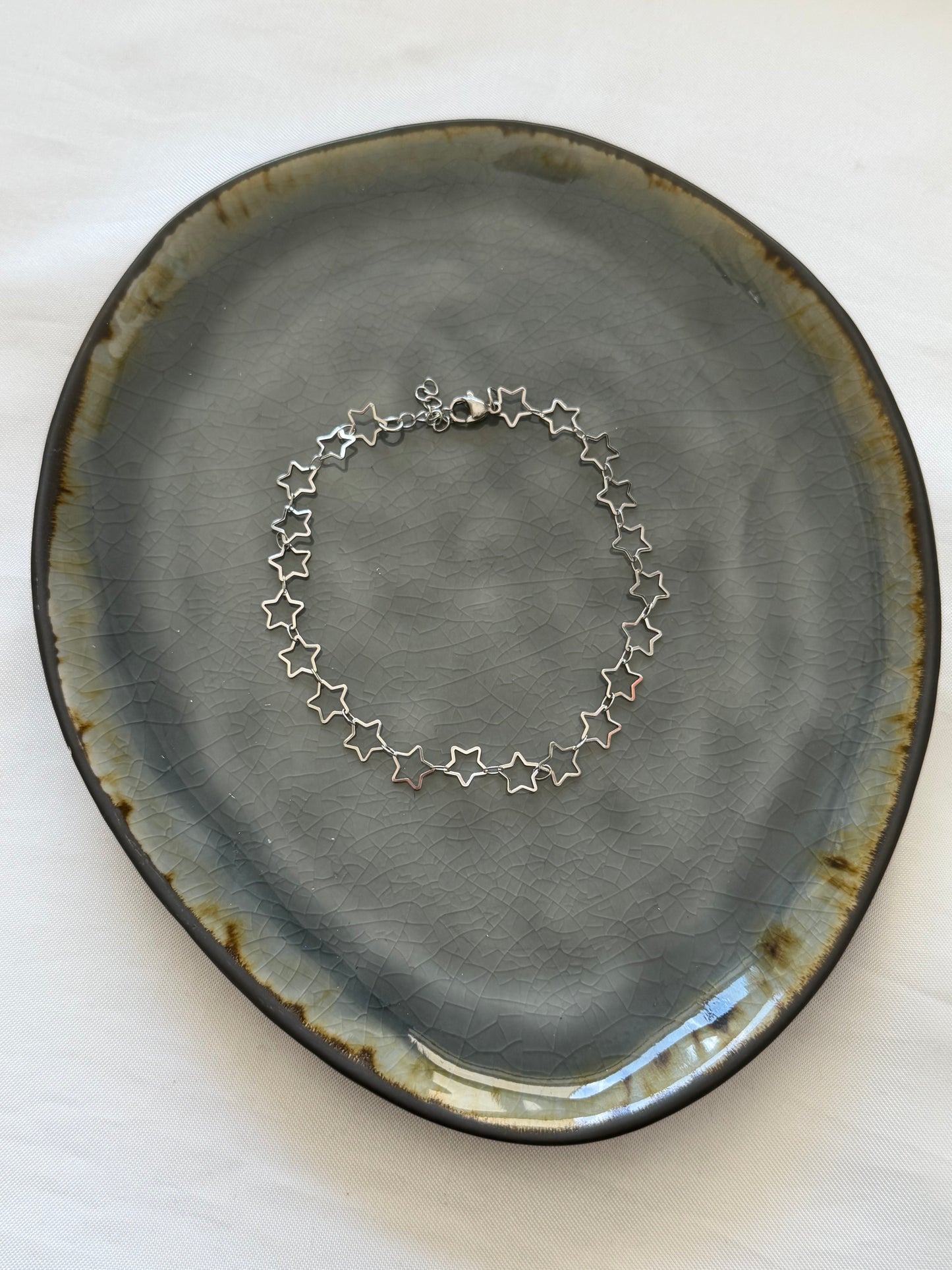‘FUNKY STARS’ enkelbandje - goud/zilver