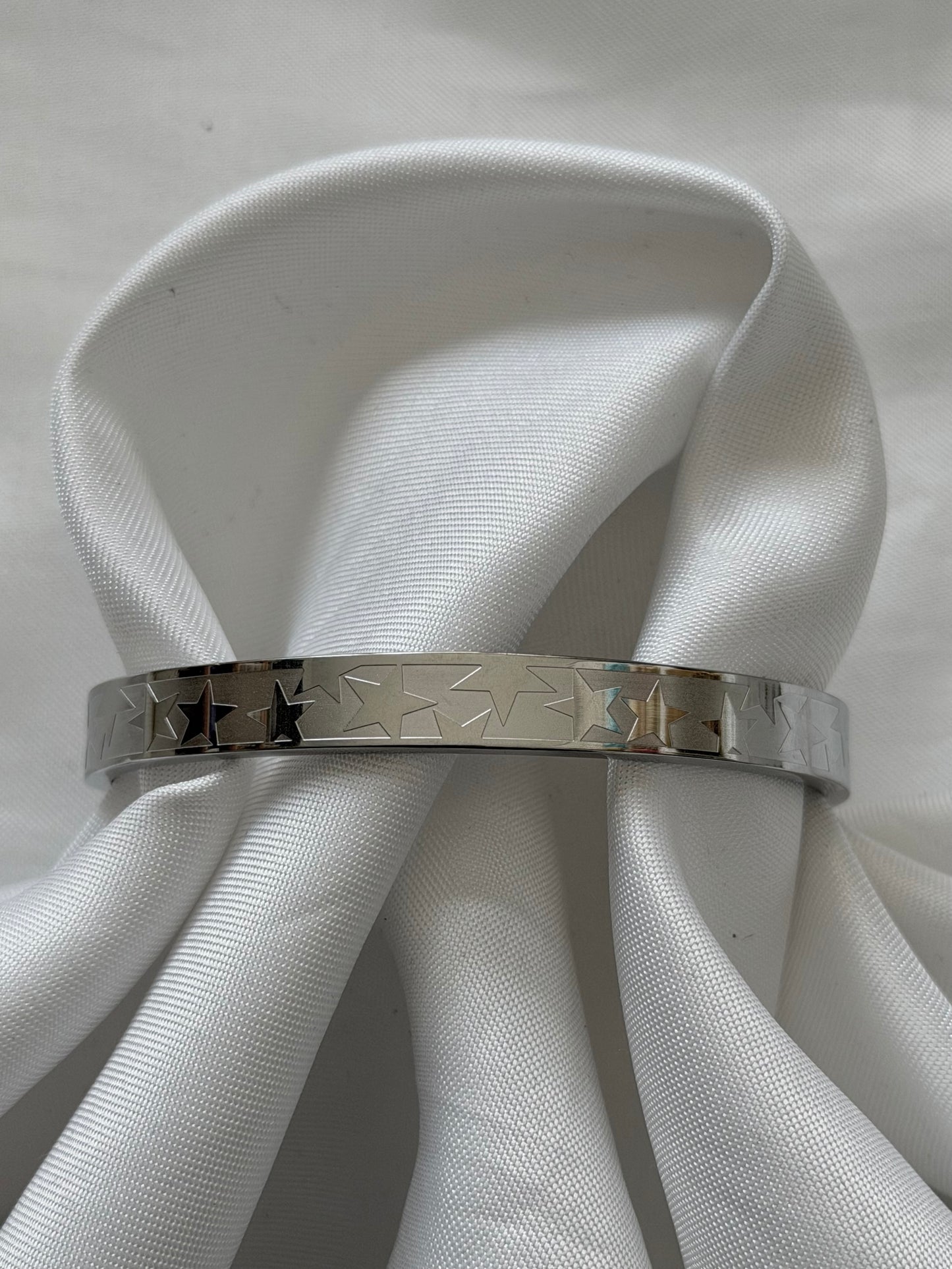 ‘ROCKSTAR’ bangle - zilver