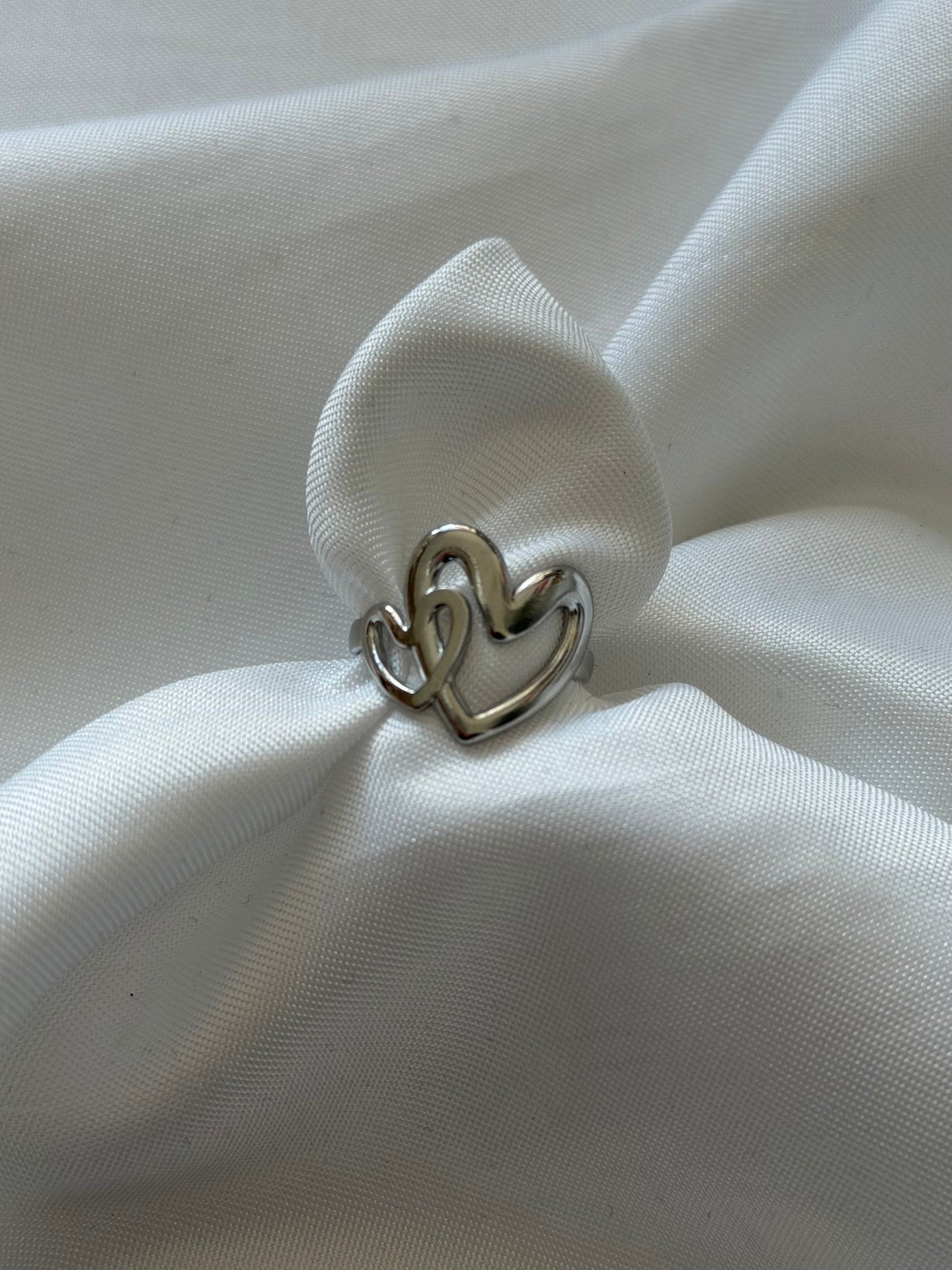 ‘LOVERS’ ring - goud/zilver