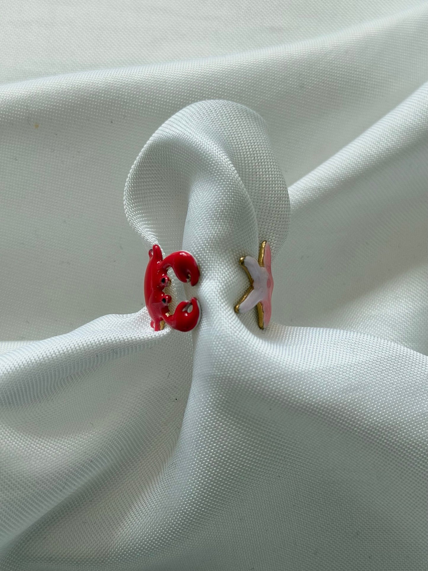 ‘HAPPY CRAB’ ring - goud