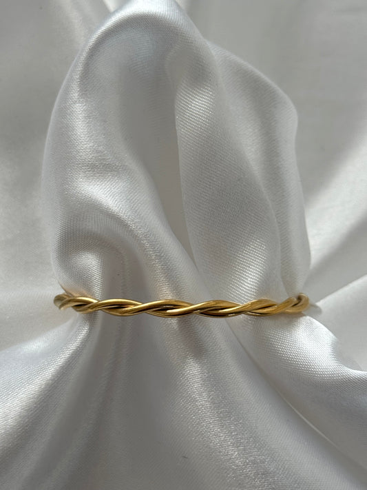 ‘TWISTED’ bangle armband - goud