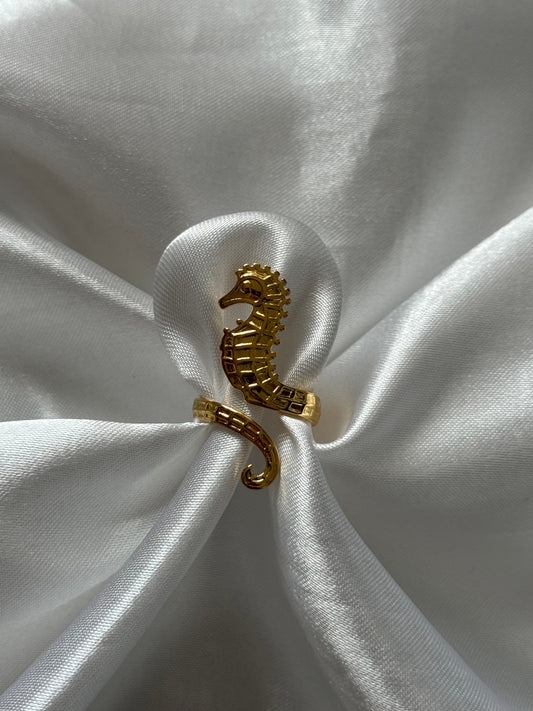 ‘VITAMINE SEA’ ring - goud/zilver