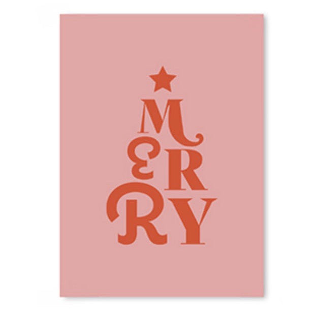 ‘MERRY’ kaartje