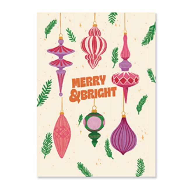 ‘MERRY & BRIGHT’ kaartje