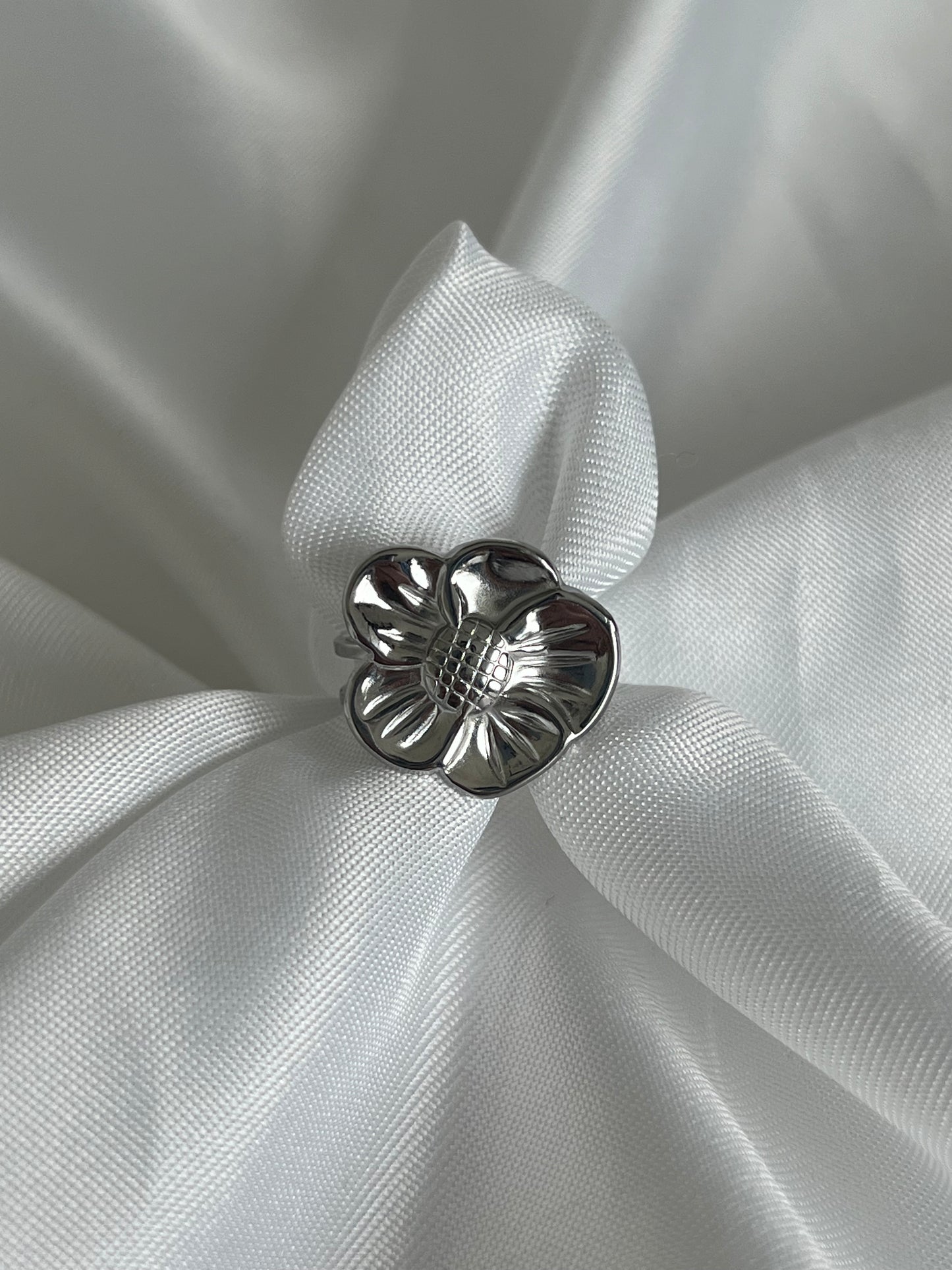 ‘FLOWER MODE’ ring - goud/zilver