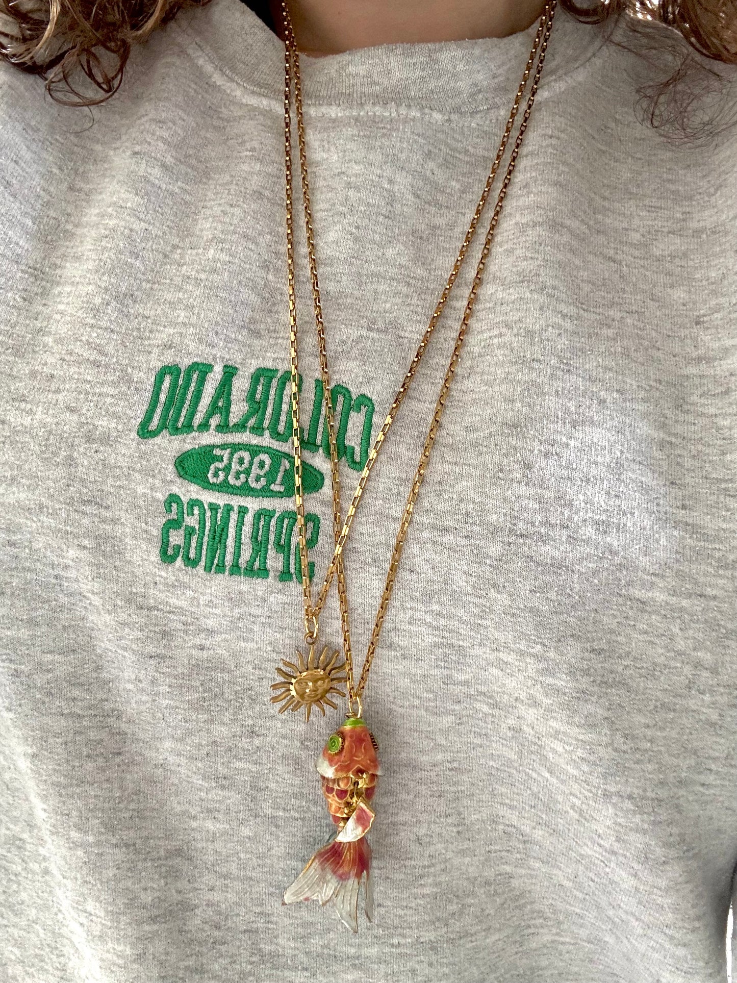 ‘FISH’ ketting - goud