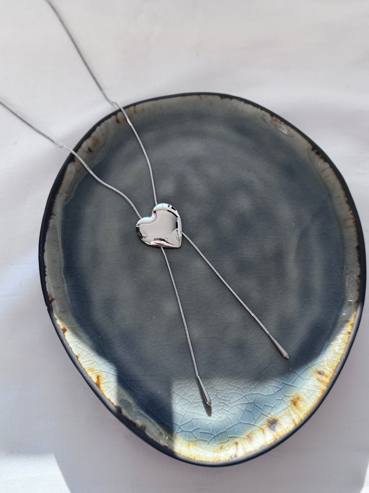 ‘LOVING’ ketting - zilver