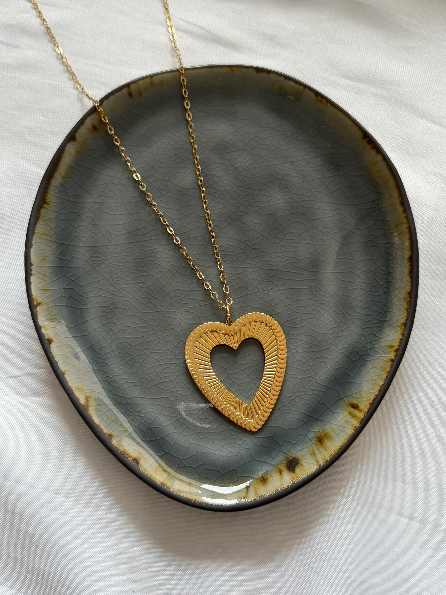 ‘BIG HEART’ ketting - goud