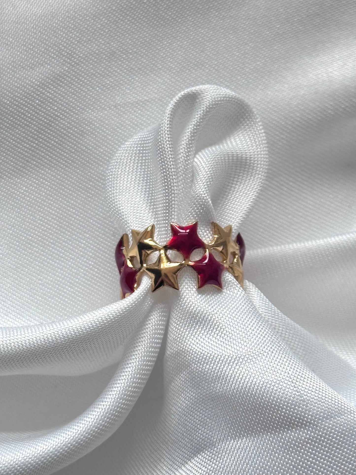‘DOUBLE STAR’ ring - goud