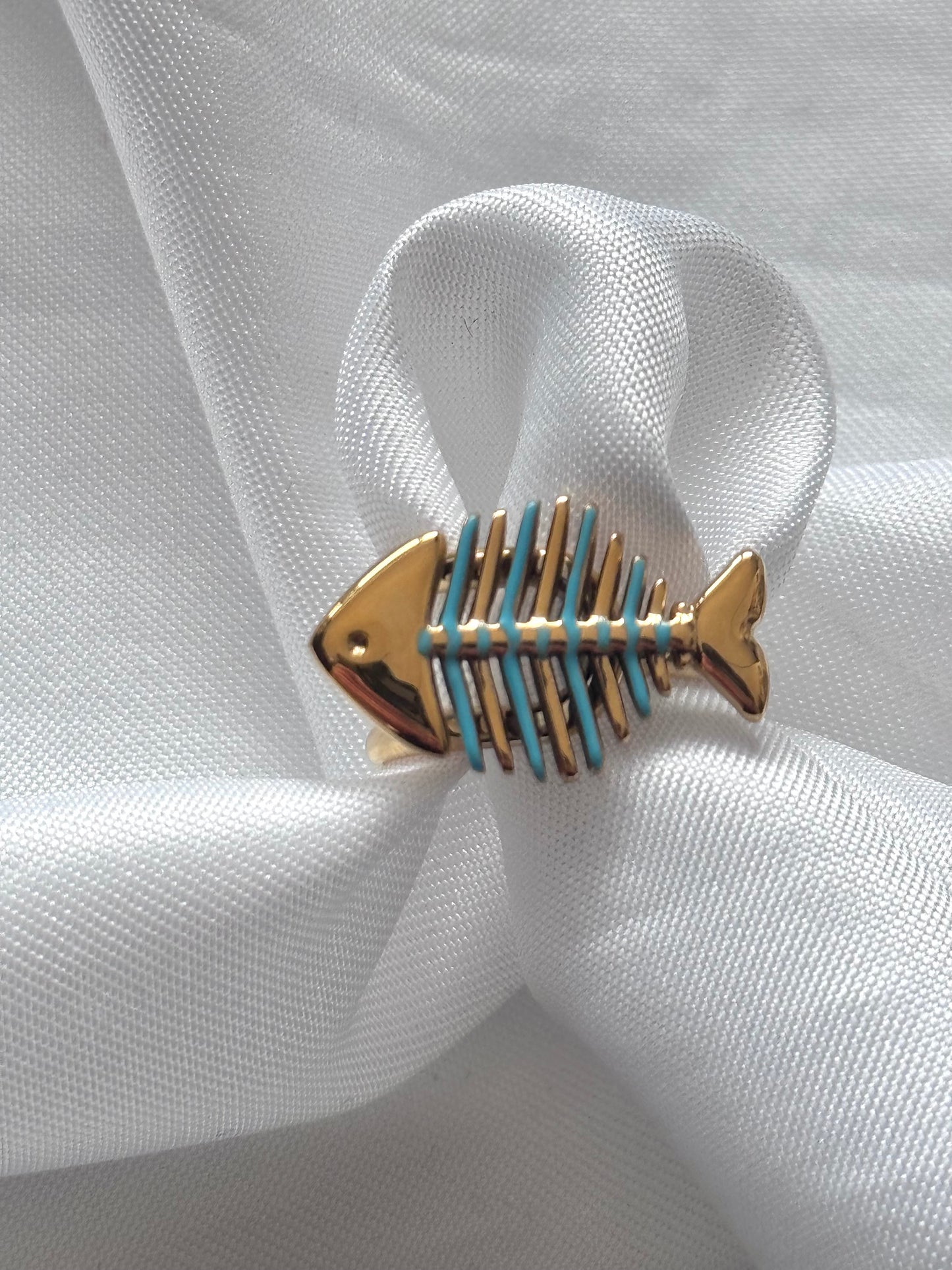 ‘BLUE FISH’ ring - goud