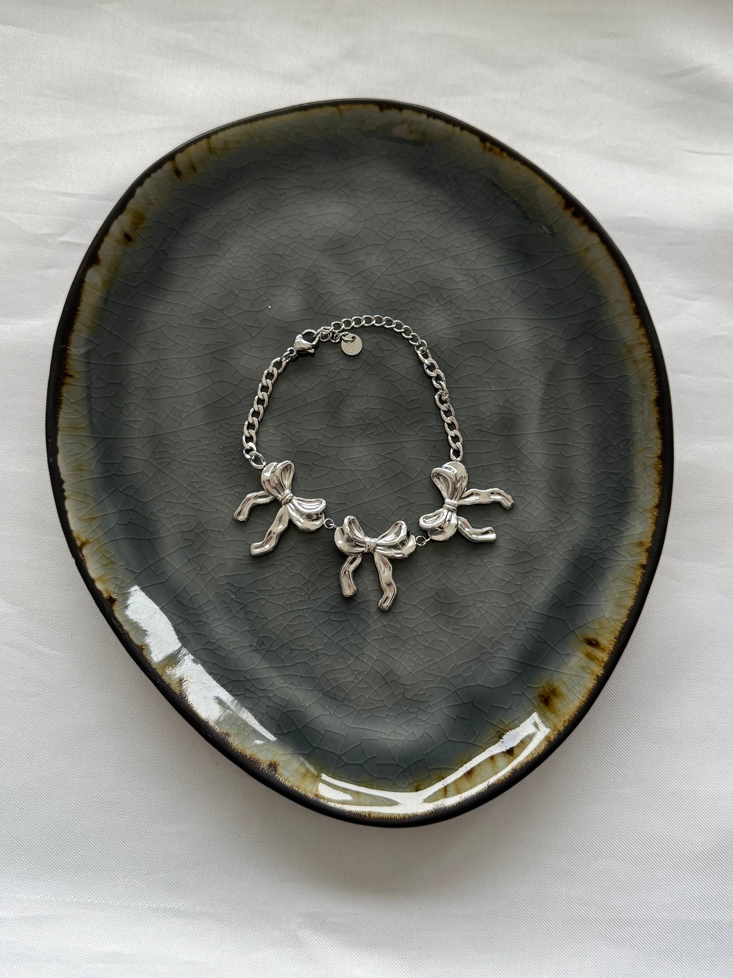 ‘BOW CHAIN’ armband - zilver