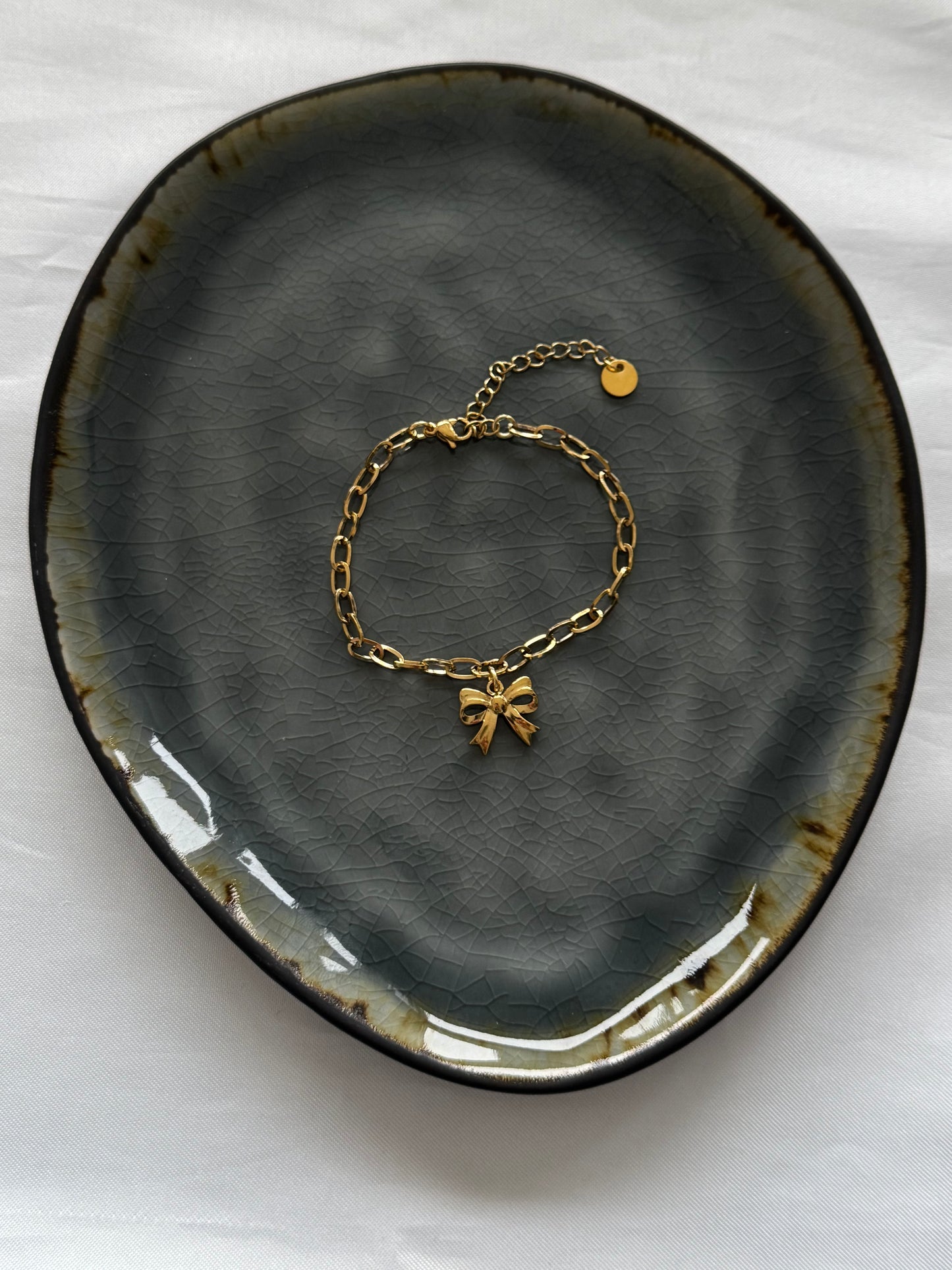 ‘BOW’ armband - goud/zilver