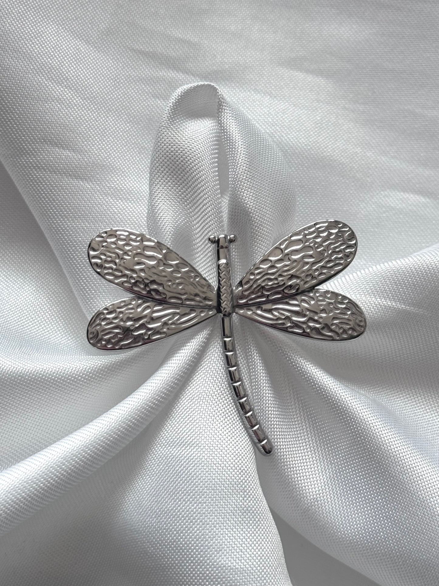 ‘DRAGONFLY’ ring - goud/zilver