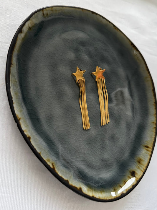 ‘SHIMMER STAR’ oorbellen - goud