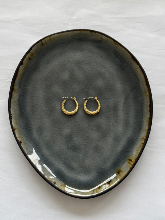 ‘PARTY HOOPS’ oorbellen - goud/zilver