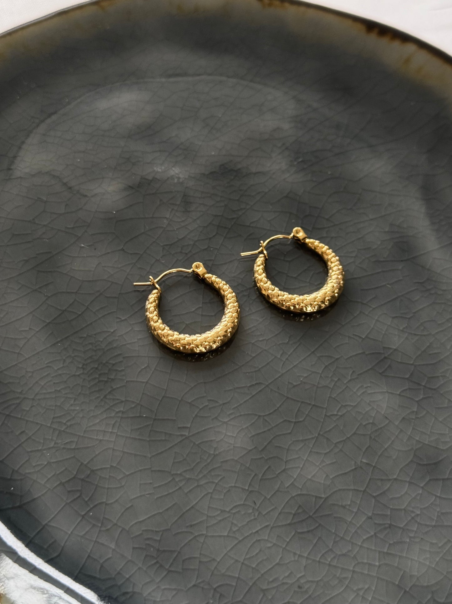 ‘PARTY HOOPS’ oorbellen - goud/zilver