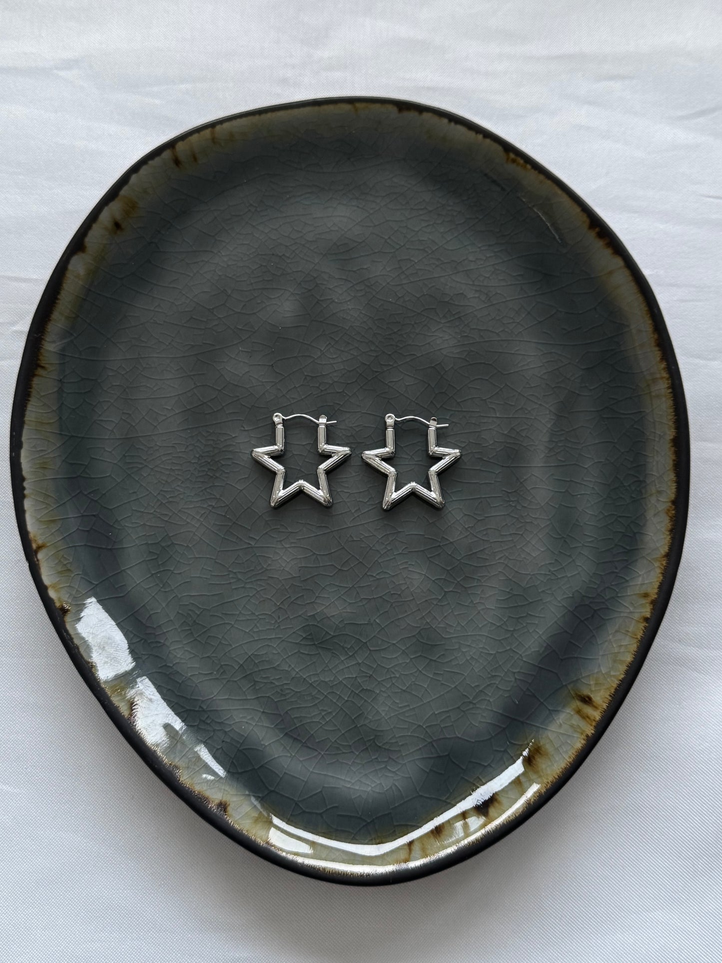 ‘STARGIRL’ oorbellen - zilver