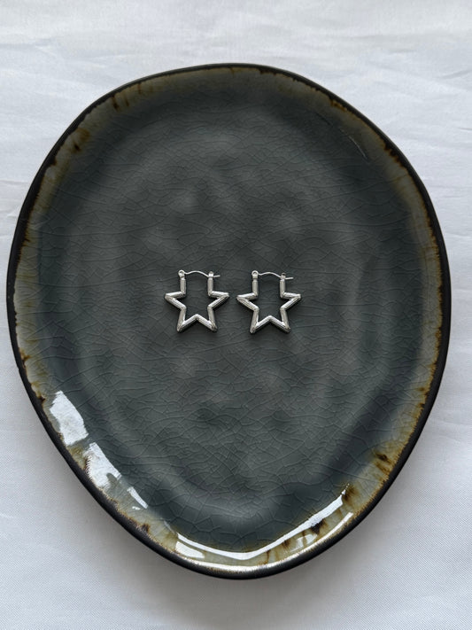 ‘STARGIRL’ oorbellen - zilver