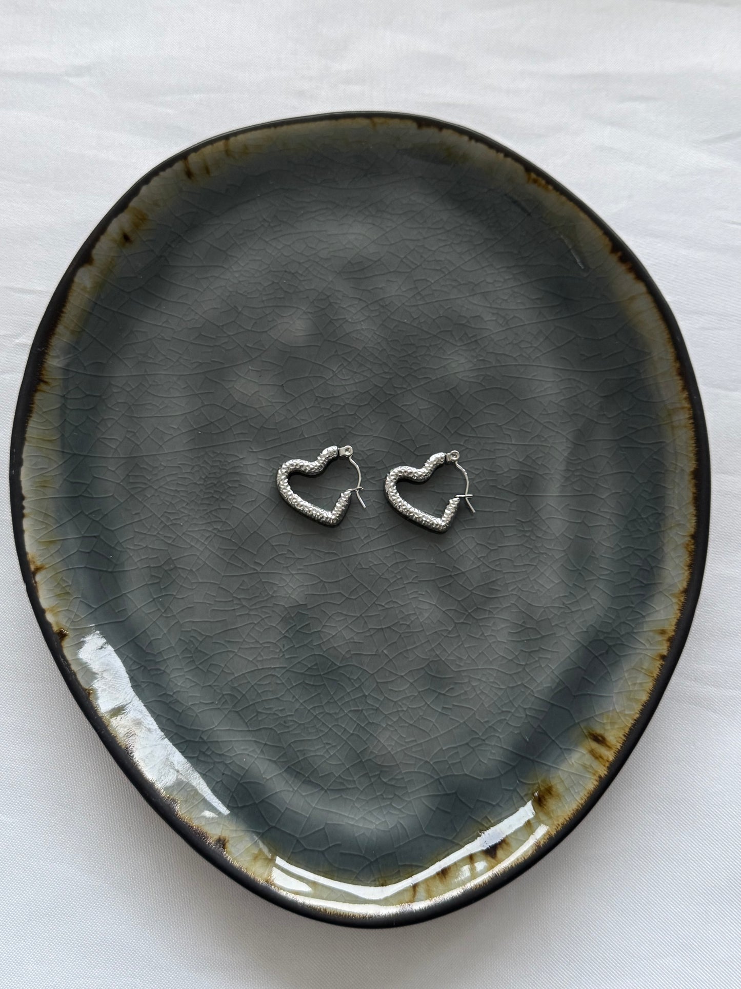 ‘PARTY HEART’ oorbellen - goud/zilver