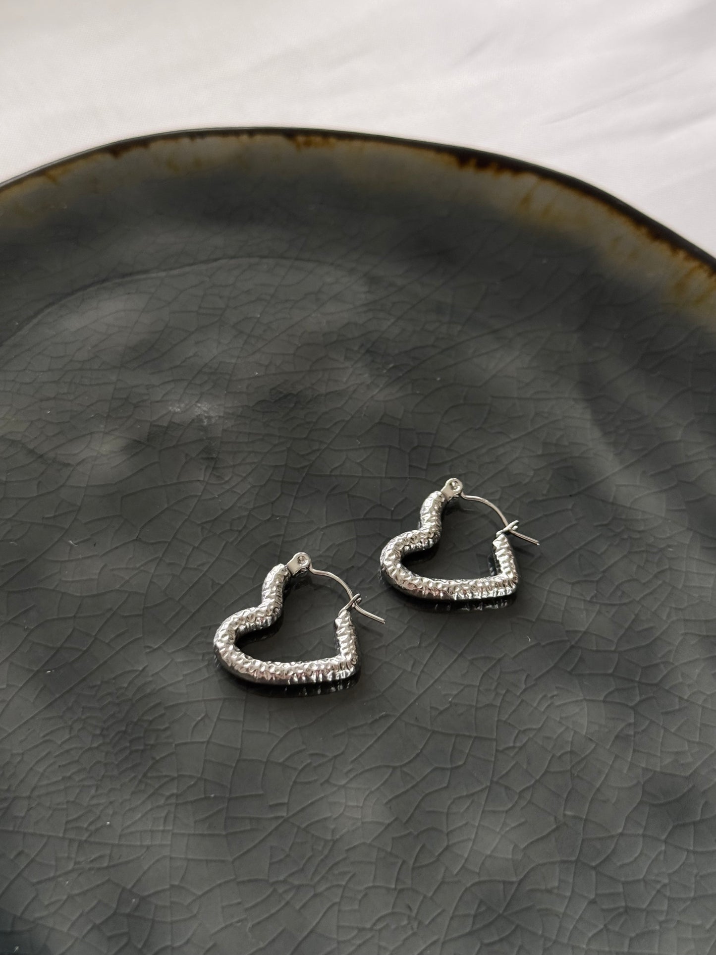 ‘PARTY HEART’ oorbellen - goud/zilver