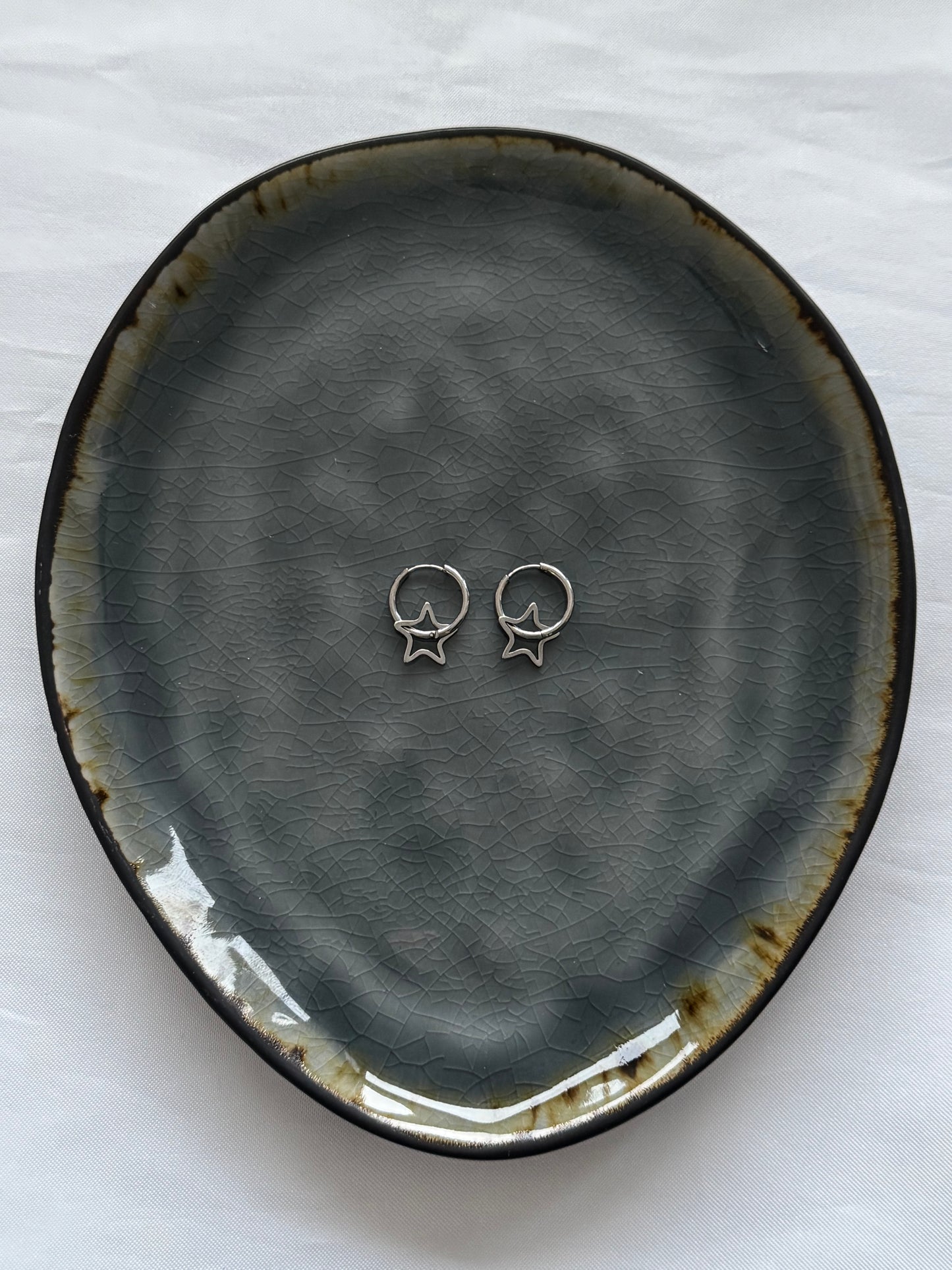 ‘CLASSY STAR’ oorbellen - goud/zilver