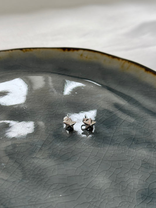 ‘STAR STUD’ knopjes - zilver