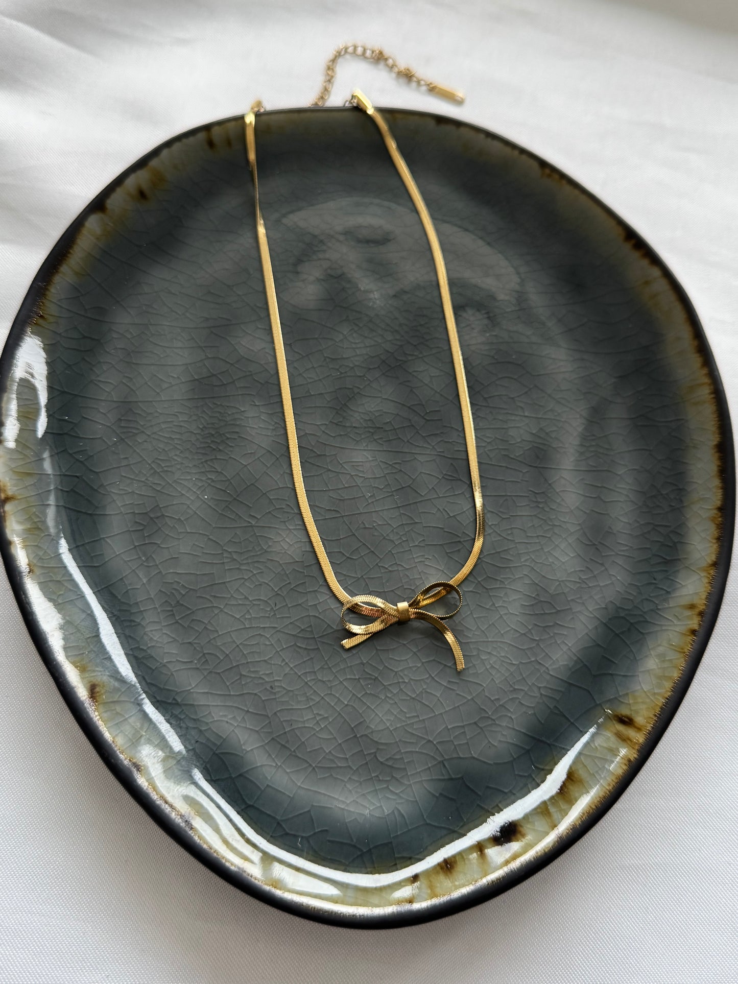 ‘LITTLE BOW’ ketting - goud