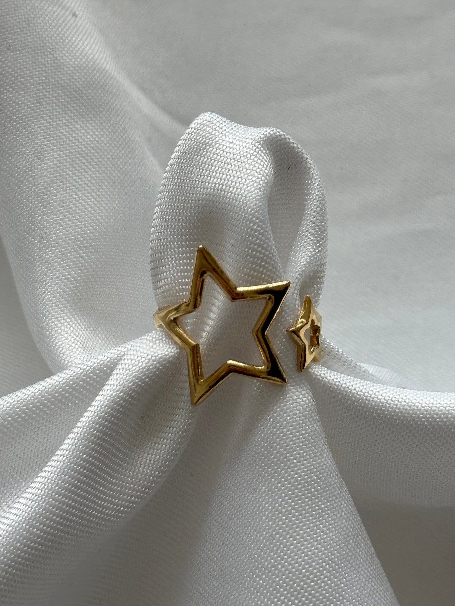 ‘CHUNKY STAR’ ring - zilver