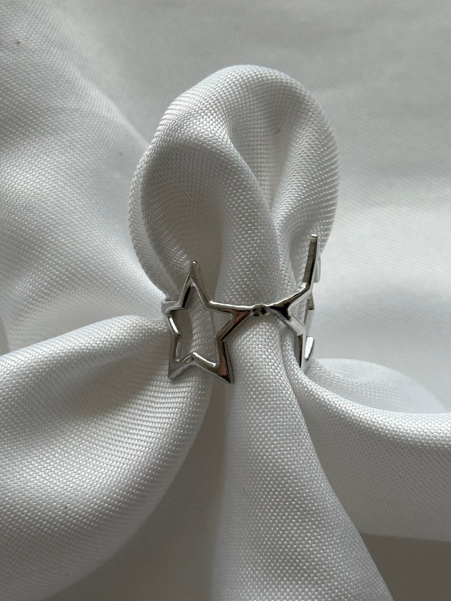 ‘CHUNKY STAR’ ring - zilver