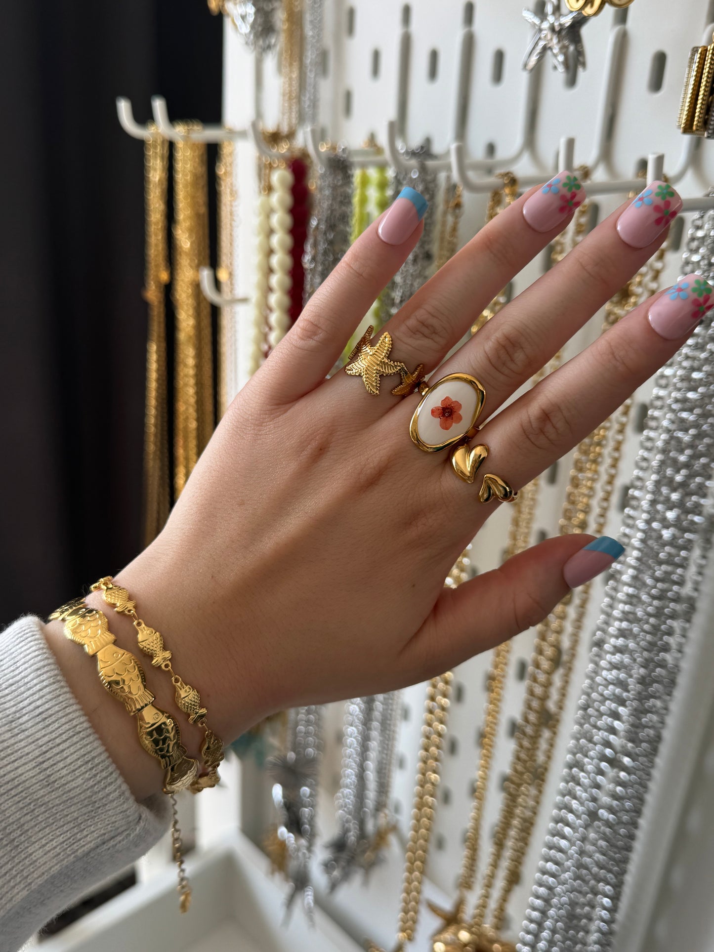 ‘FISH’ armband - goud