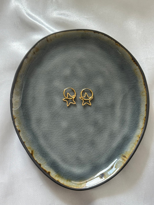 ‘STARS’ oorbellen - goud