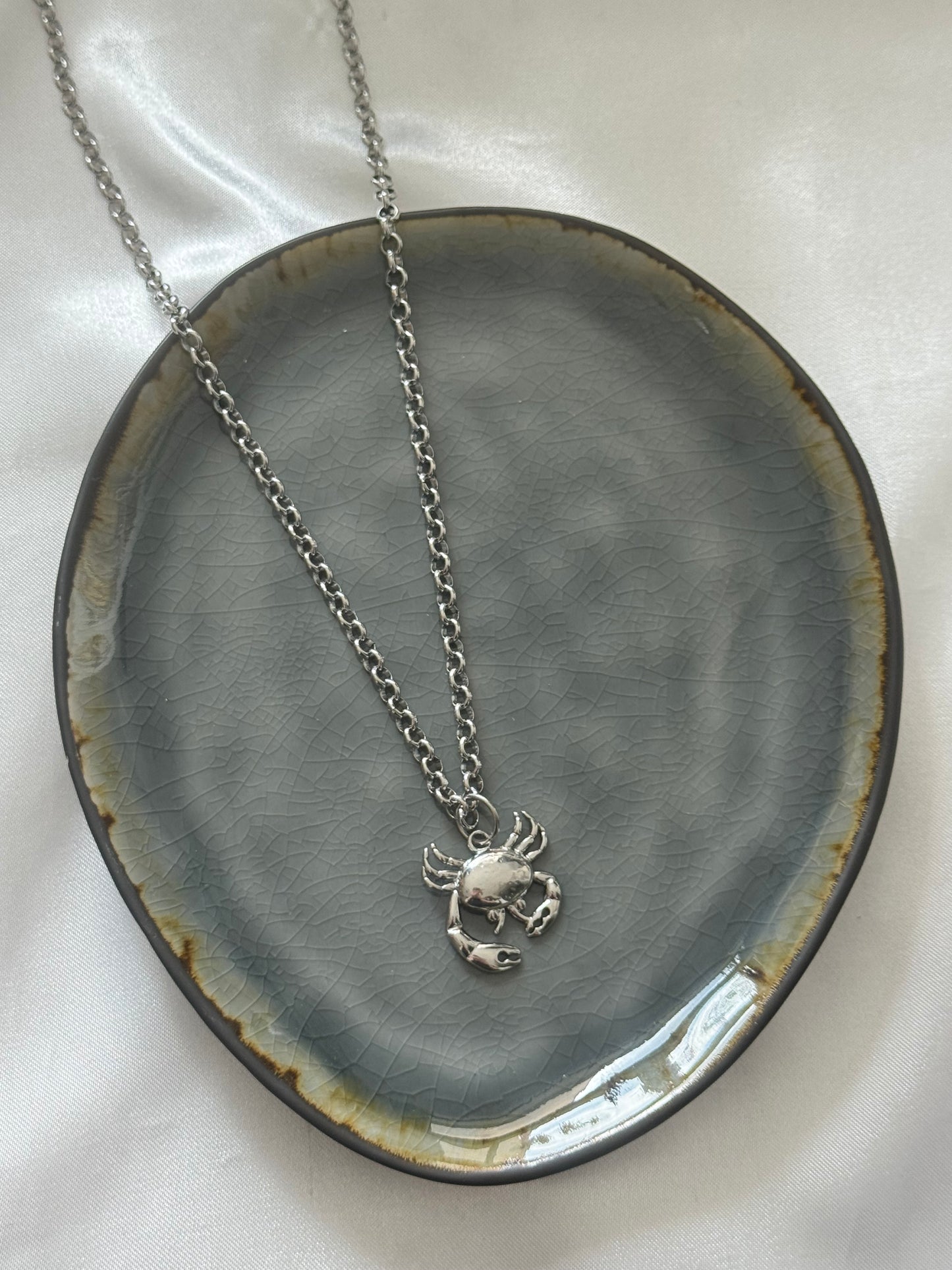 ‘KRAB’ ketting - goud/zilver