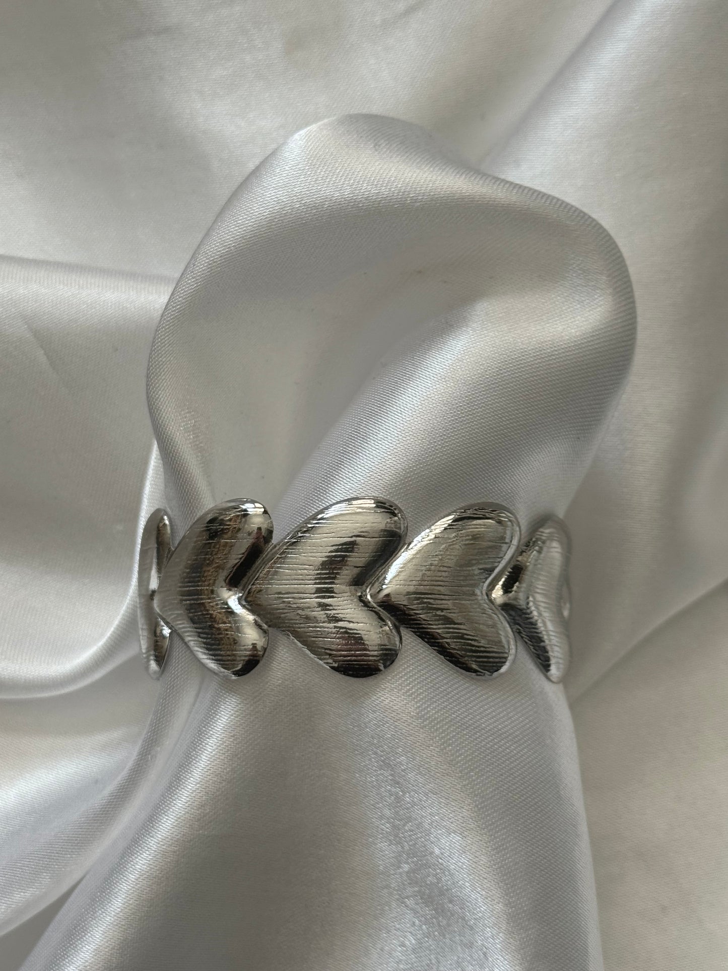 ‘MEGA HEART’ bangle - goud/zilver