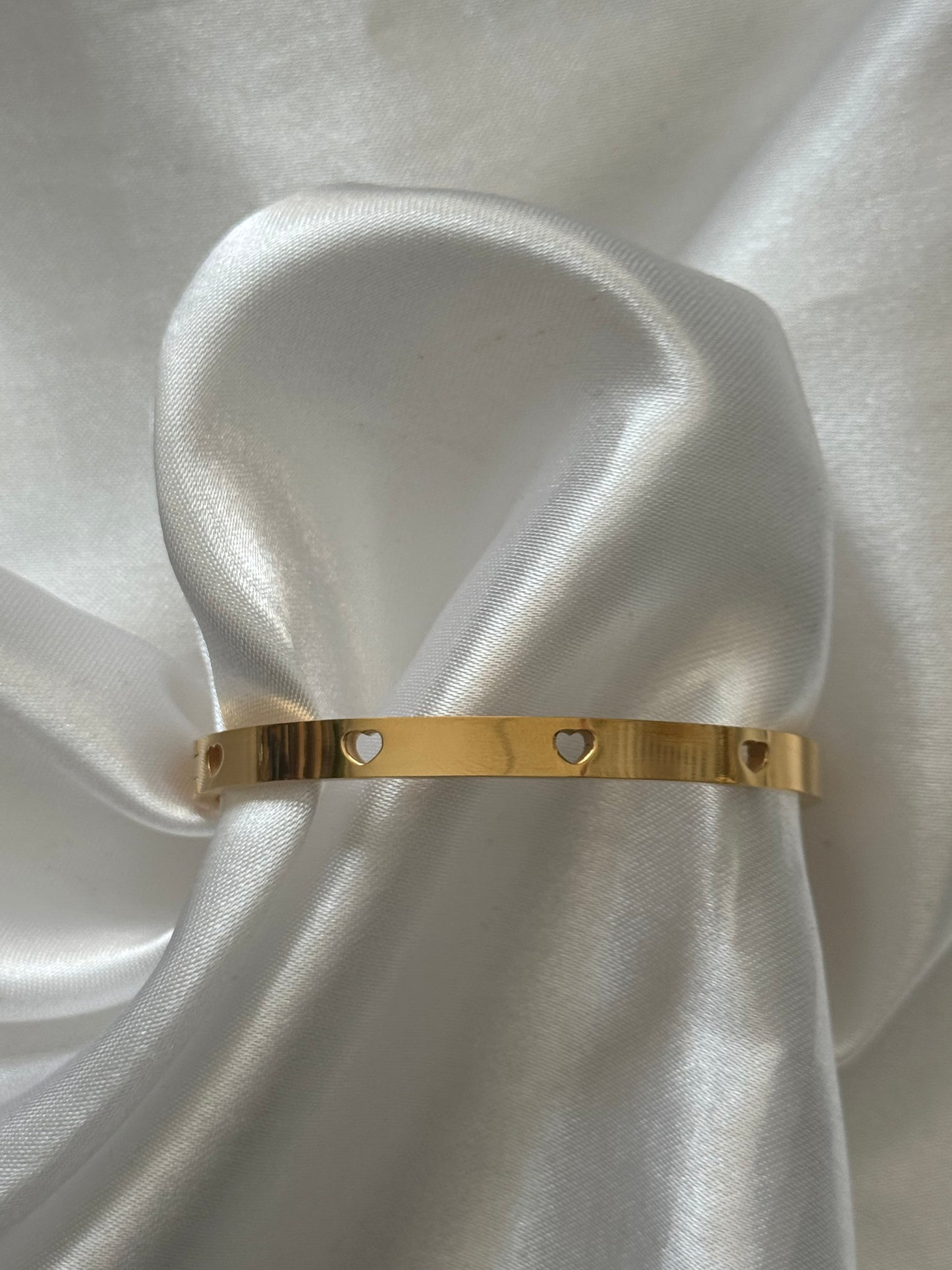 ‘I LOVE YOU’ bangle - goud/zilver