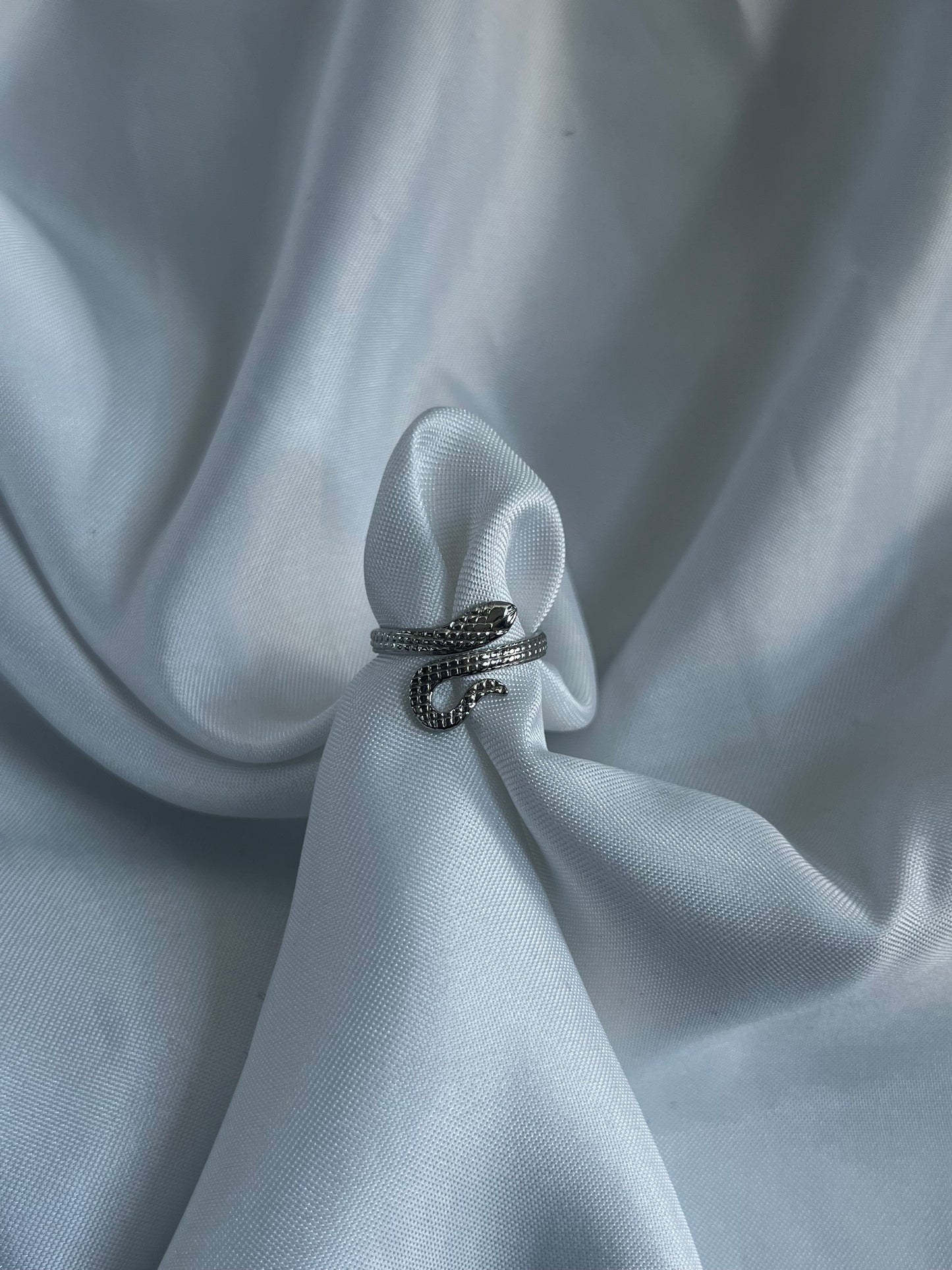 ‘SNAKE’ ring - goud/zilver