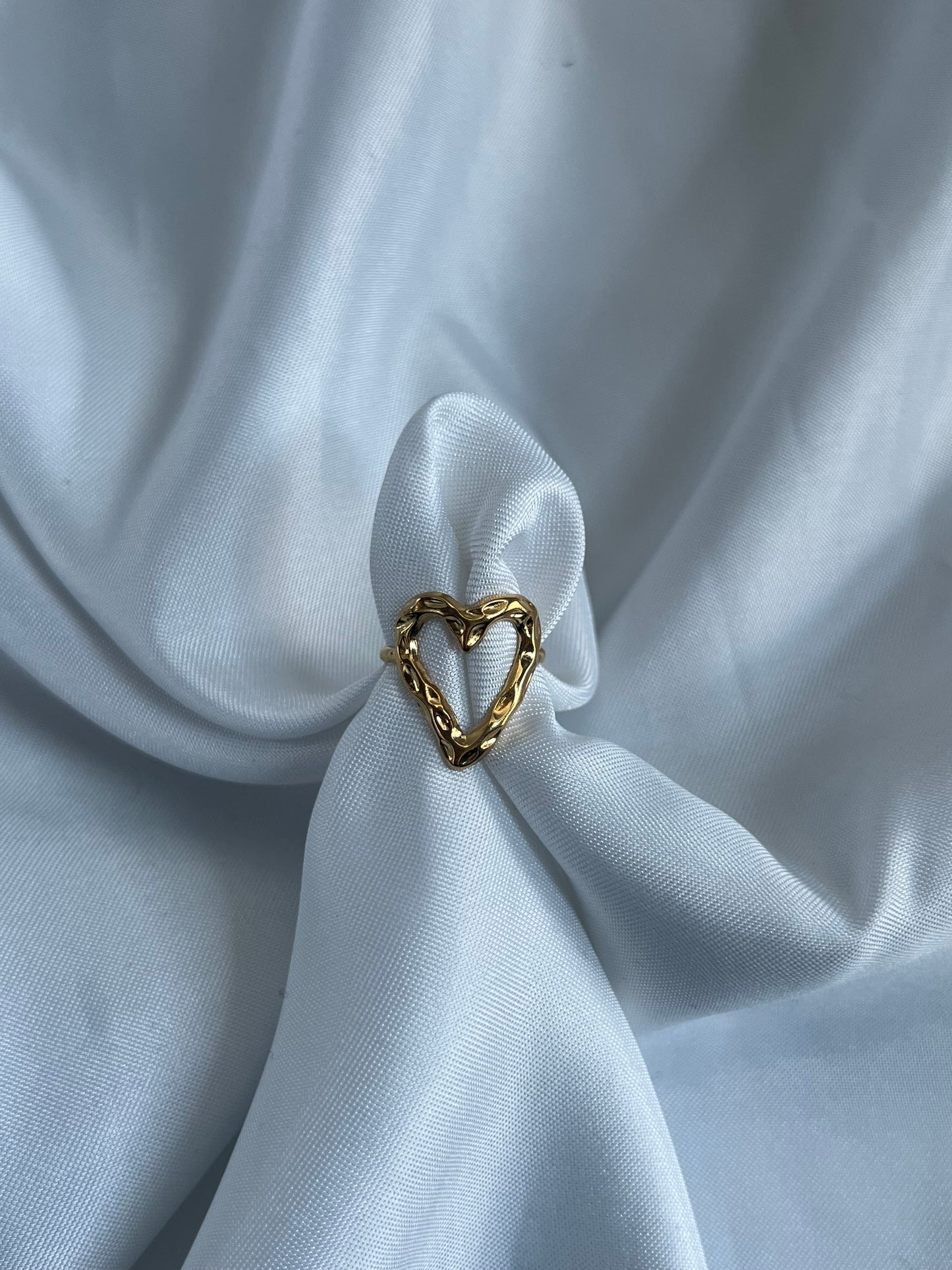 Melted love ring - goud/zilver