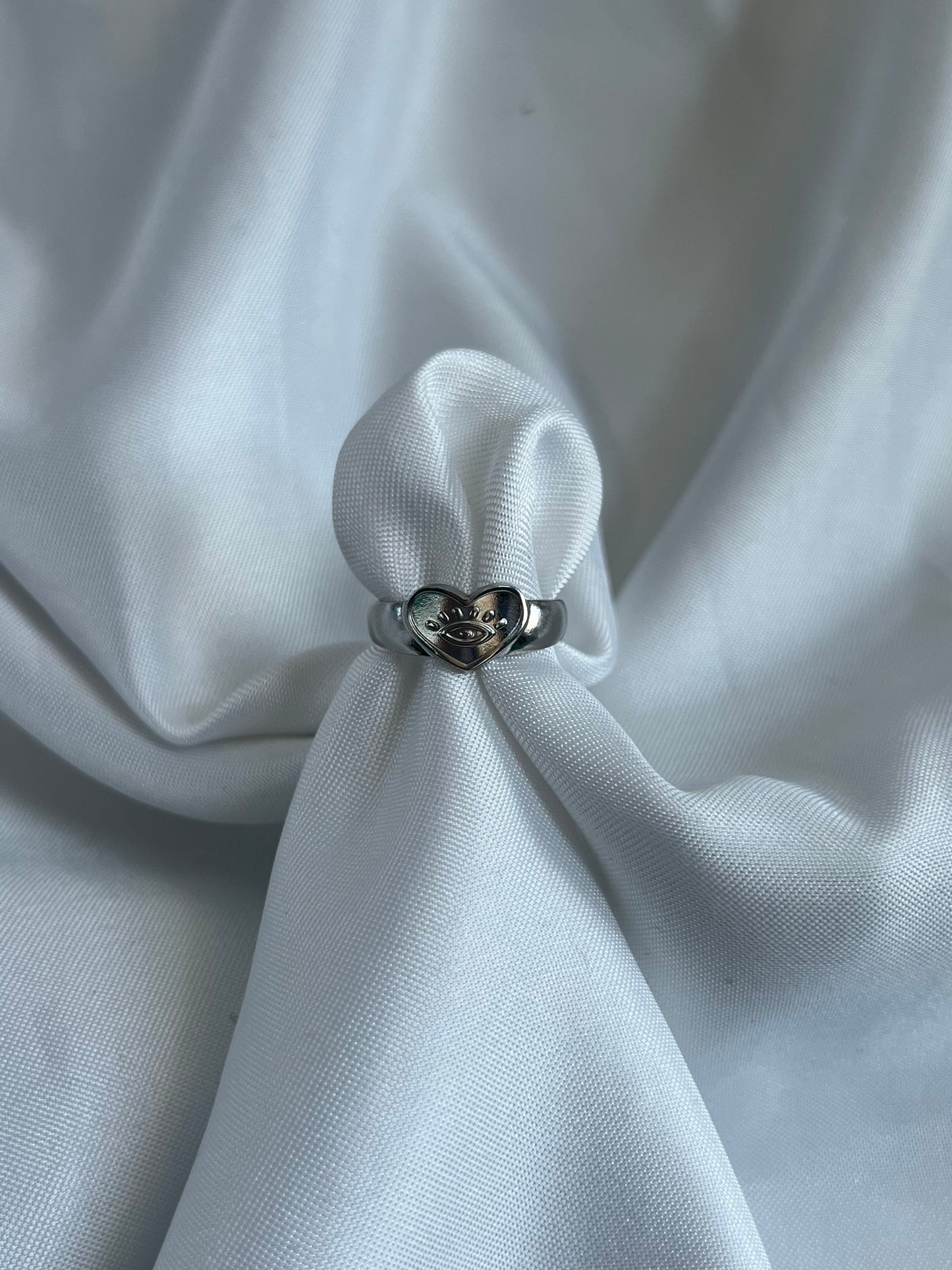 Eye ring - goud/zilver