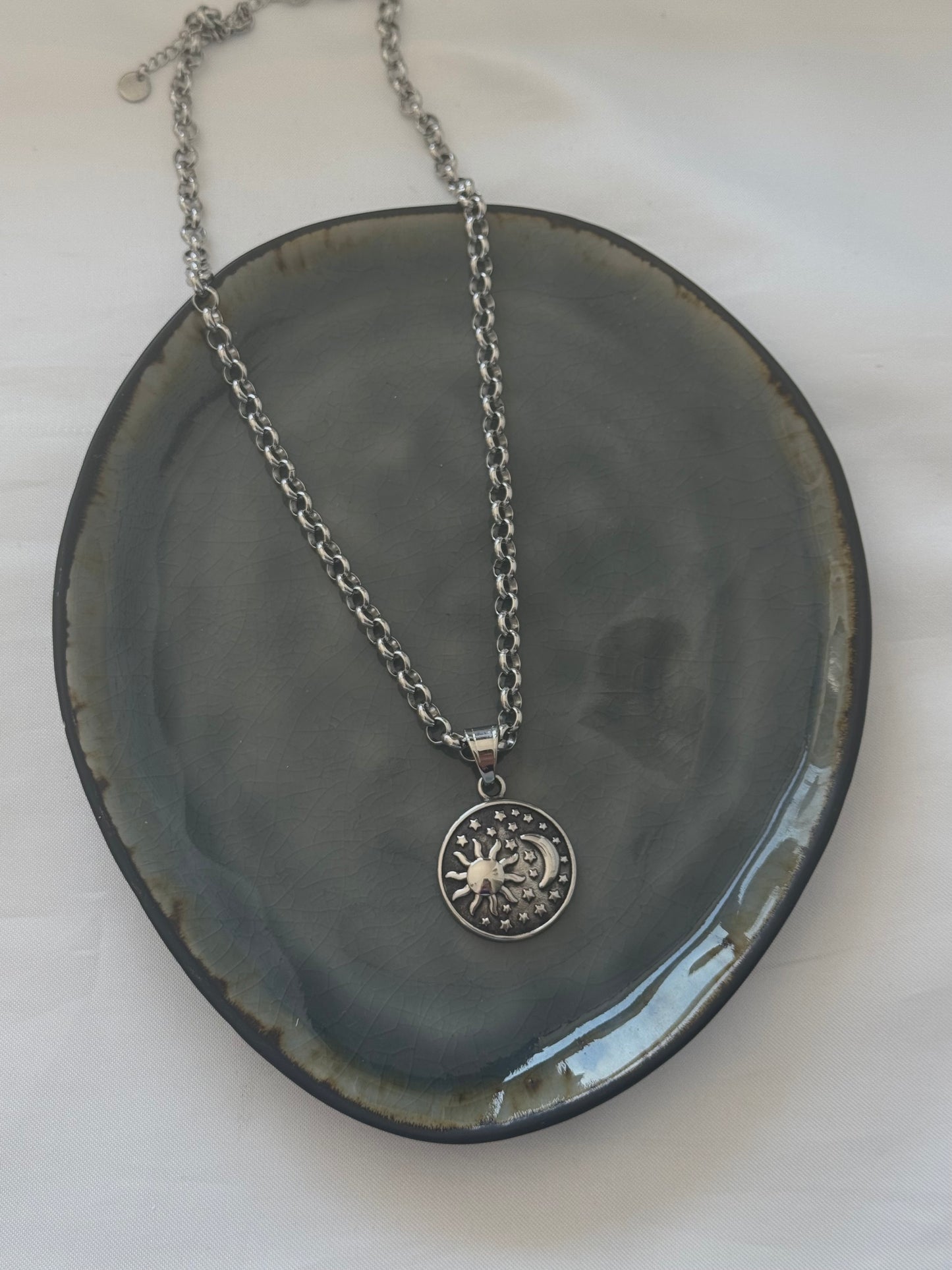 ‘LUNA’ ketting - zilver