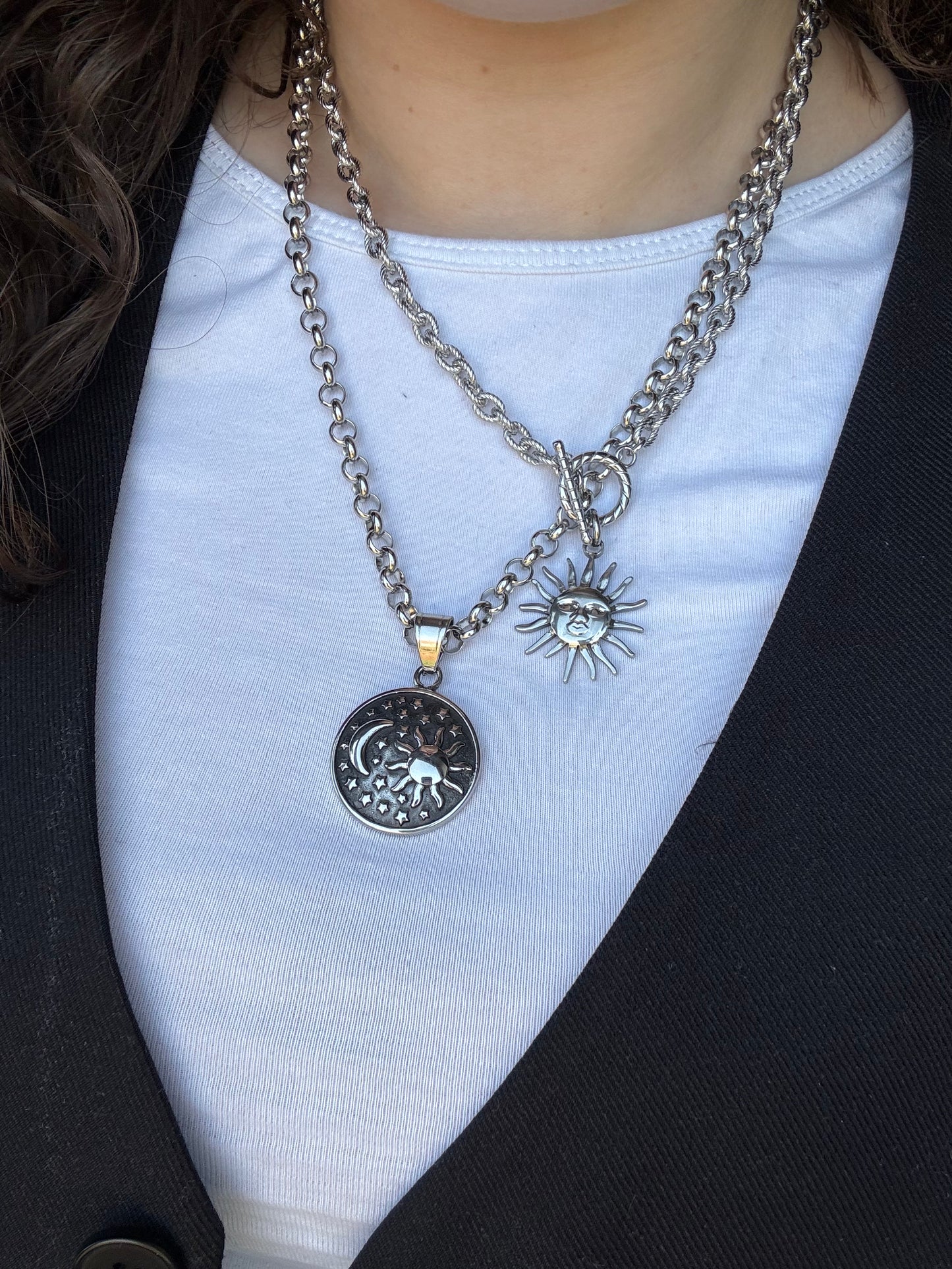 ‘SUNSHINE’ ketting - goud/zilver