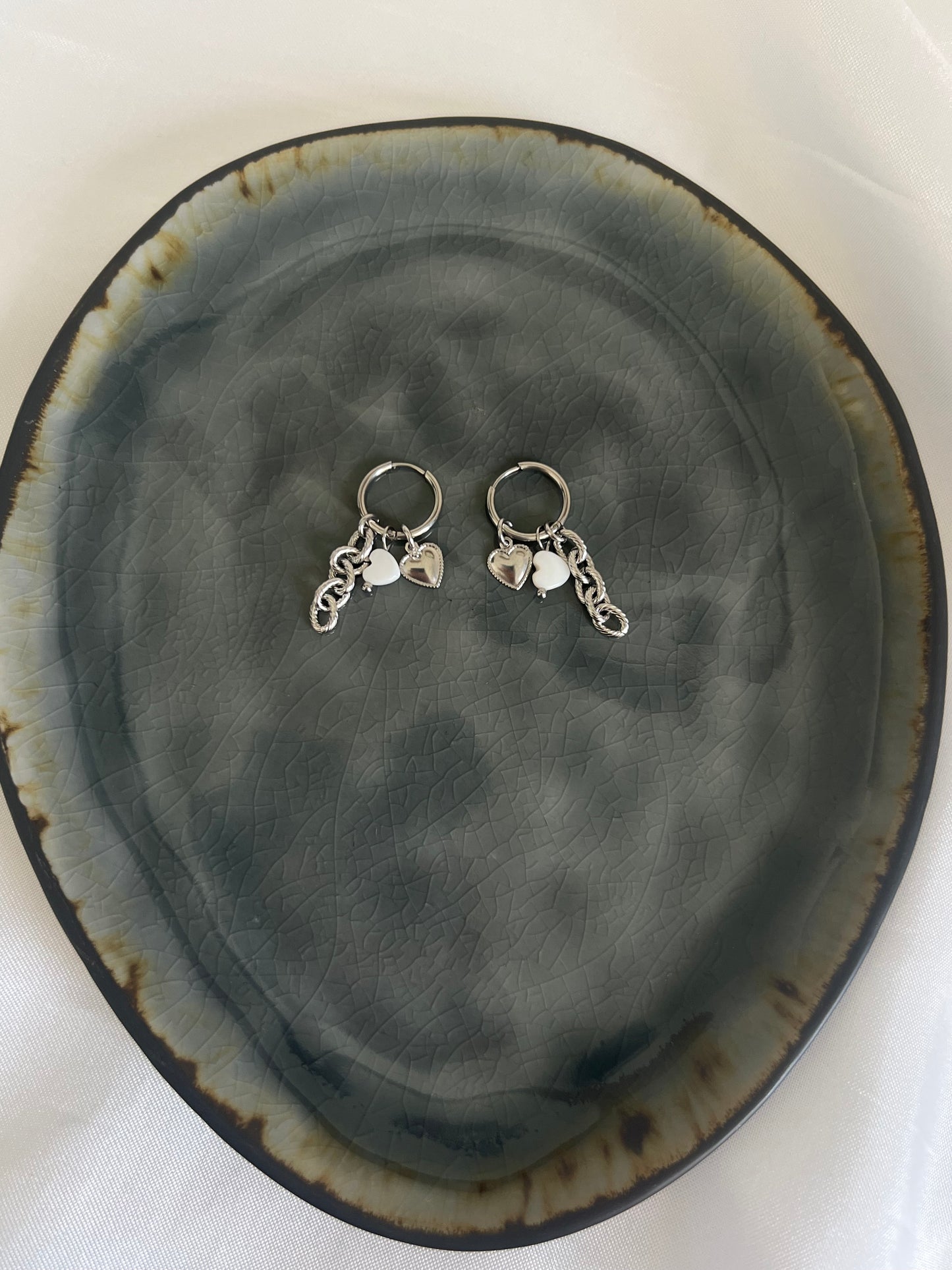 ‘MEREL’ oorbellen - zilver