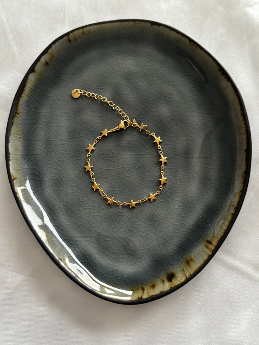 ‘STARS’ armband - goud/zilver